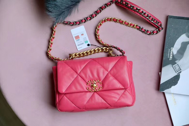 Chanel 19 flap bag AS1161 Coral