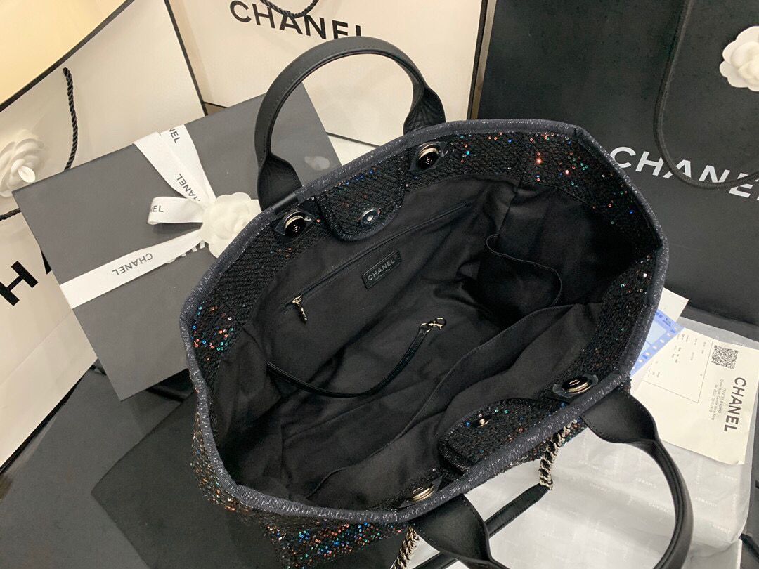 Chanel large shopping bag A66941 Black