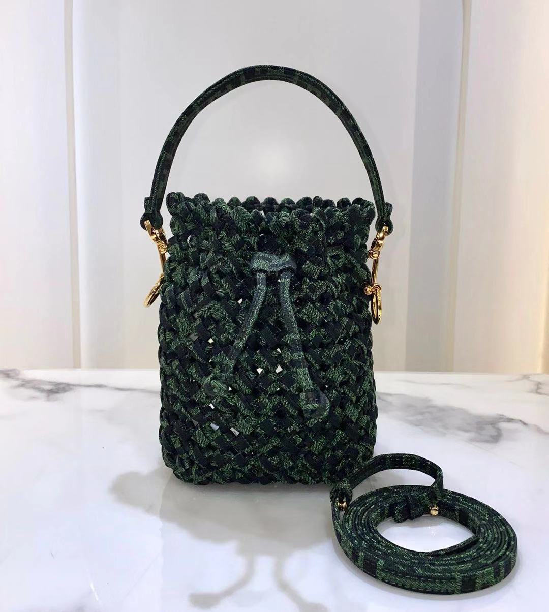 FENDI fabric bag 8BR881 green