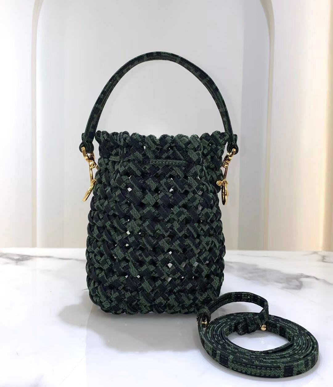 FENDI fabric bag 8BR881 green