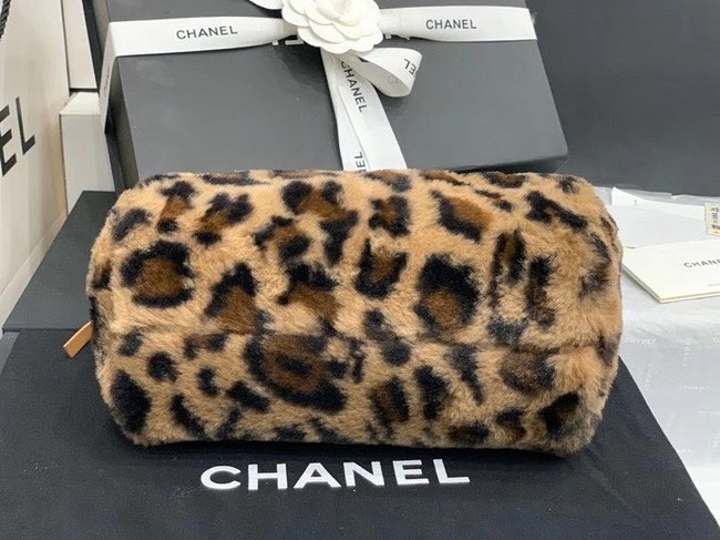 Chanel Mink hair Leopard Print AS1899 brown