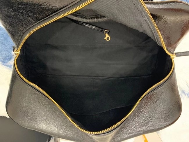 Chanel bowling bag Calfskin & Gold-Tone Metal AS8396 black