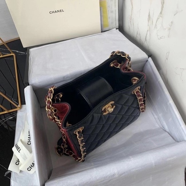 Chanel bucket bag AS2230 Black & Brown