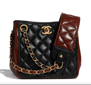 Chanel bucket bag AS2230 Black & Brown