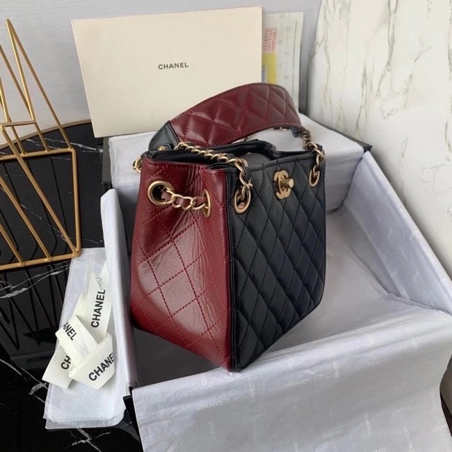 Chanel bucket bag AS2230 Black & Brown