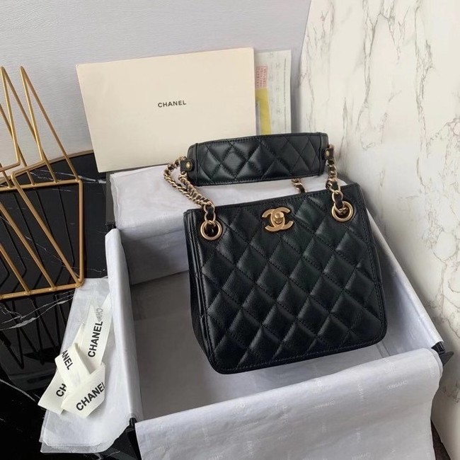 Chanel bucket bag AS2230 black