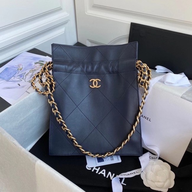 Chanel shopping bag AS2169 Navy Blue