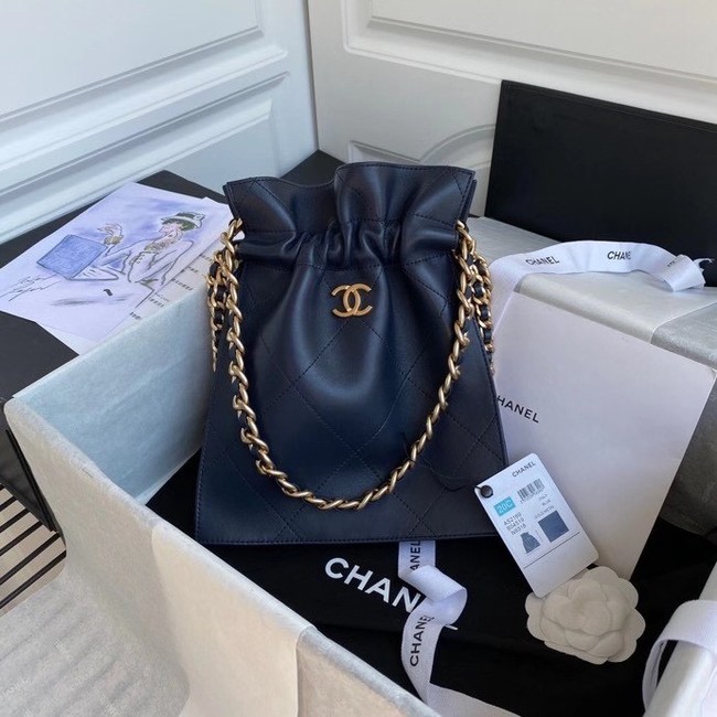 Chanel shopping bag AS2169 Navy Blue