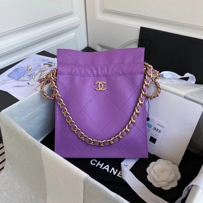 Chanel shopping bag AS2169 purple