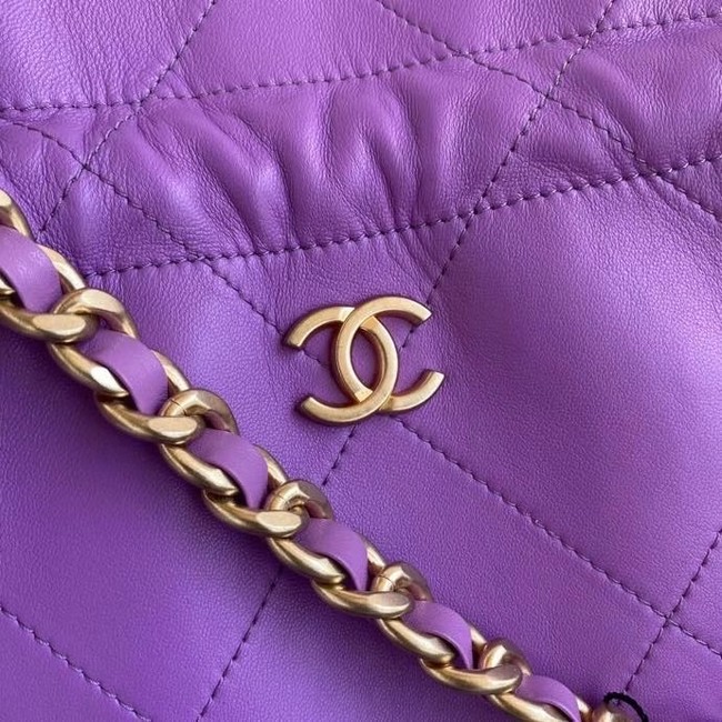 Chanel shopping bag AS2169 purple