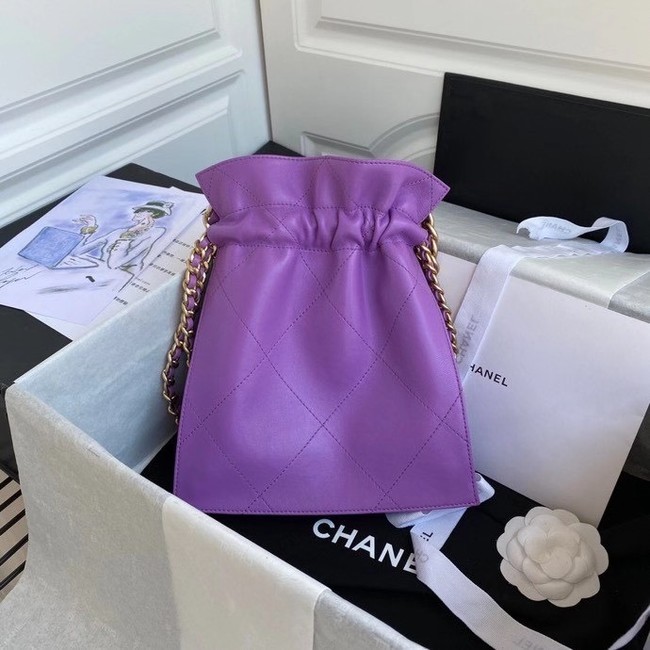 Chanel shopping bag AS2169 purple