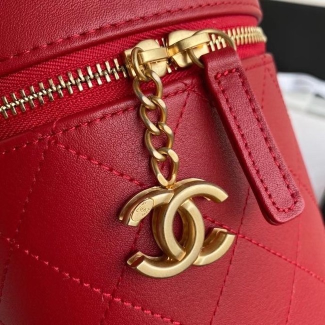 Chanel vanity case AS2061 red