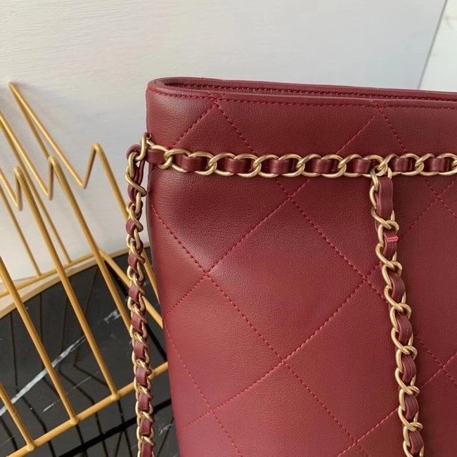 Chanel shopping bag AS2556 Burgundy