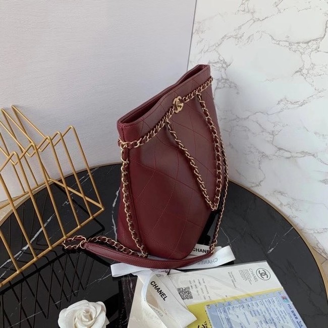 Chanel shopping bag AS2556 Burgundy