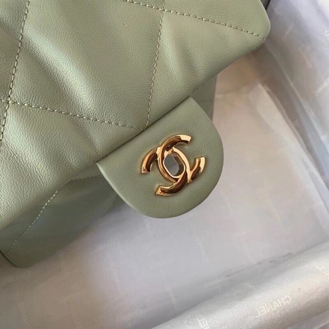 Chanel small flap bag Calfskin & Gold-Tone Metal AS2232 Green