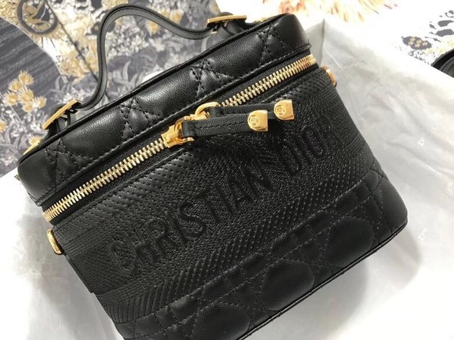 DIOR Sheepskin cosmetic bag S5488 black