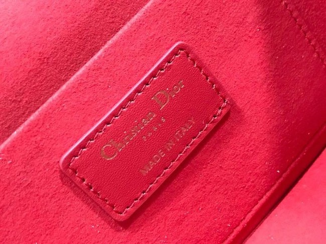 DIOR Sheepskin cosmetic bag S5488 red