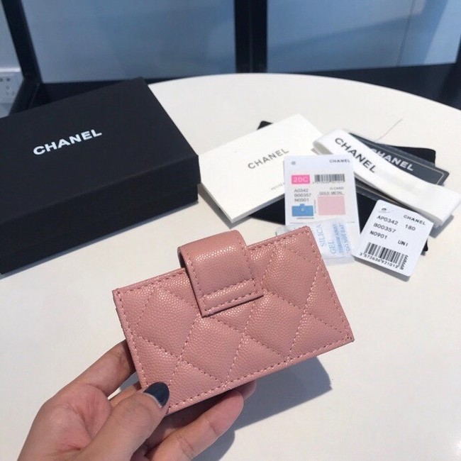 Chanel card holder AS0342 pink
