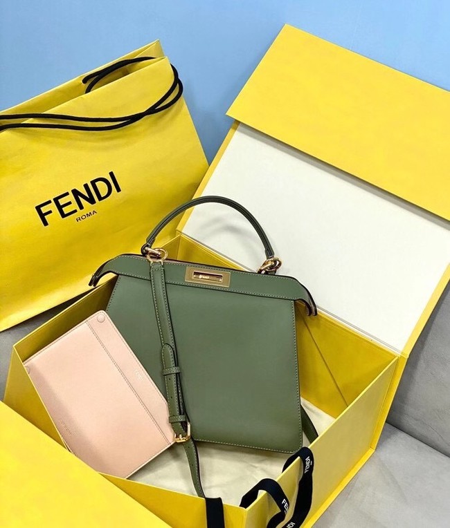 Fendi PEEKABOO ISEEU MEDIUM leather bag 70193 green