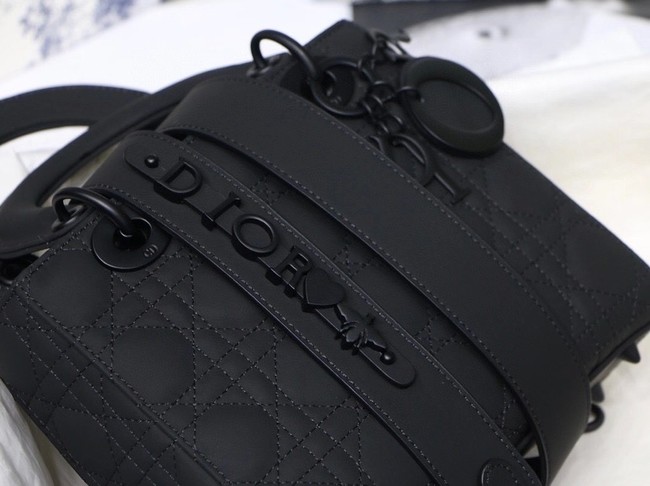LADY DIOR MY ABCDIOR BAG Black Ultramatte Cannage Calfskin M0538SLOI