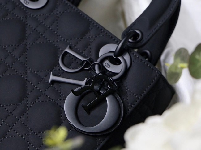 LADY DIOR MY ABCDIOR BAG Black Ultramatte Cannage Calfskin M0538SLOI