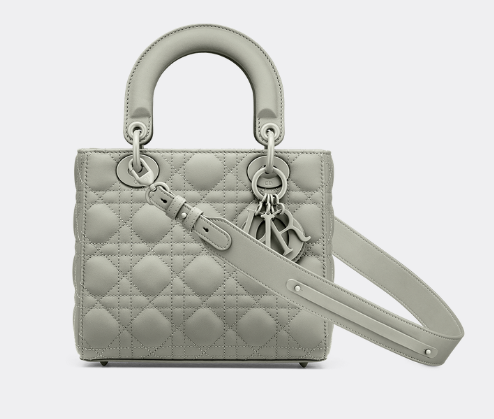 LADY DIOR MY ABCDIOR BAG Gray Ultramatte Cannage Calfskin M0538SLOI