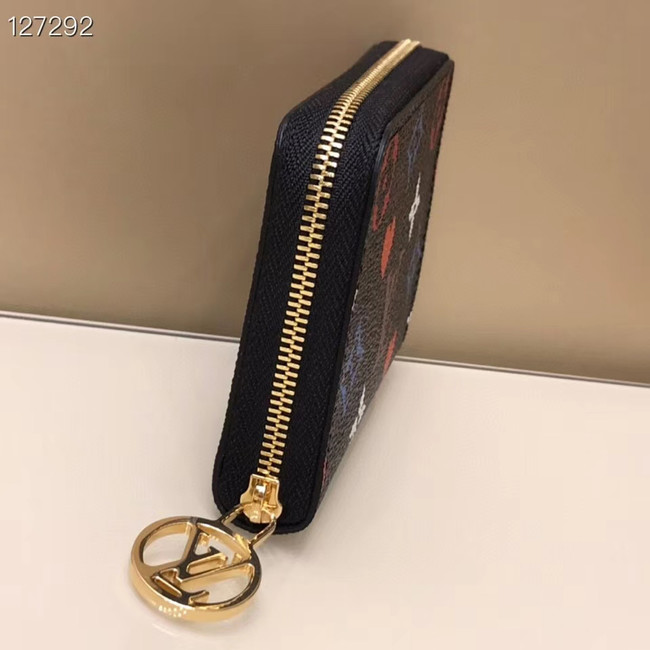 Louis Vuitton GAME ON ZIPPY COIN PURSE M80305 black