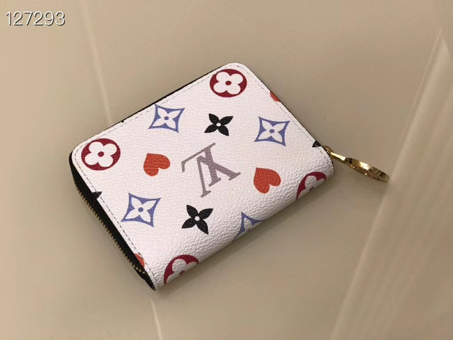 Louis Vuitton GAME ON ZIPPY COIN PURSE M80305 white