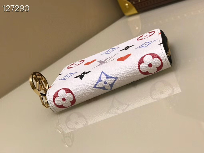 Louis Vuitton GAME ON ZIPPY COIN PURSE M80305 white