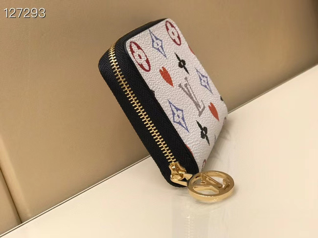 Louis Vuitton GAME ON ZIPPY COIN PURSE M80305 white