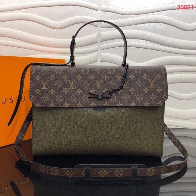 Louis vuitton ROBUSTO BRIEFCASE M30591 Khaki Green