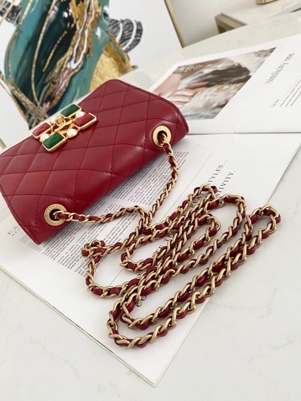 Chanel flap bag AS2259 Burgundy