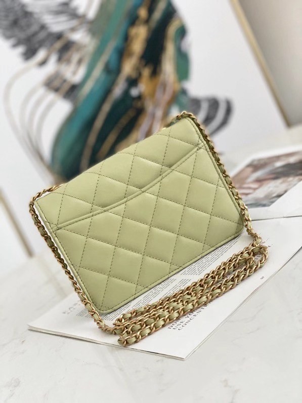 Chanel flap bag AS2259 green