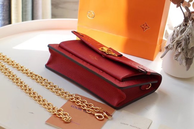 Louis vuitton VAVIN CHAIN WALLET M67841 red