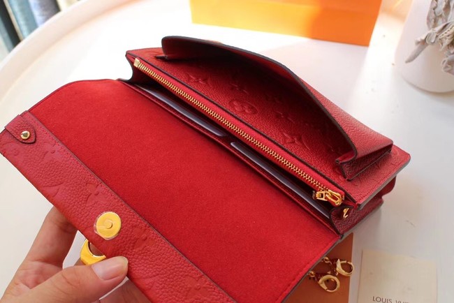 Louis vuitton VAVIN CHAIN WALLET M67841 red