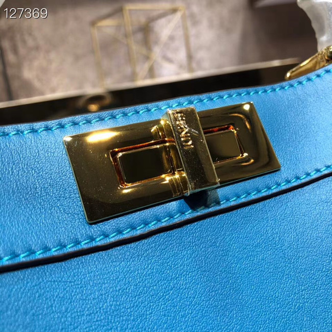 Fendi PEEKABOO ISEEU MEDIUM leather bag 70193 blue