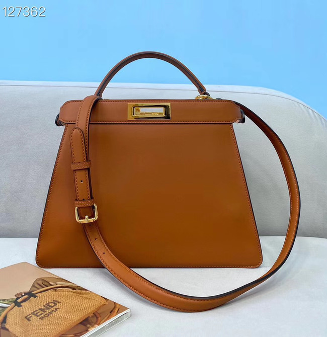 Fendi PEEKABOO ISEEU MEDIUM leather bag 70193 brown