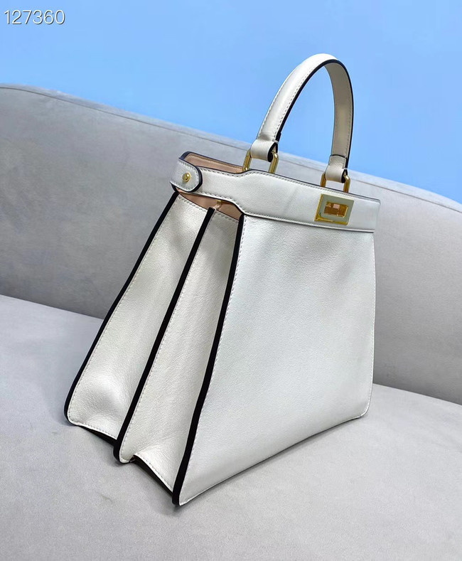 Fendi PEEKABOO ISEEU MEDIUM leather bag 70193 white