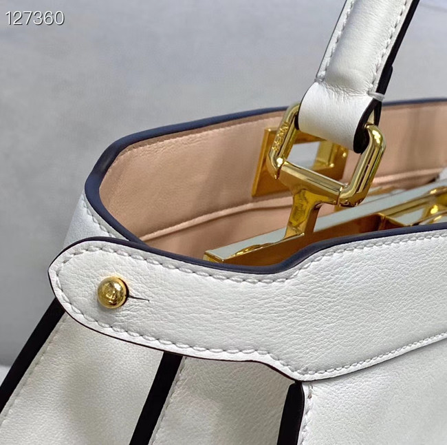 Fendi PEEKABOO ISEEU MEDIUM leather bag 70193 white