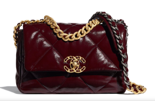 chanel 19 flap bag AS1160 Burgundy