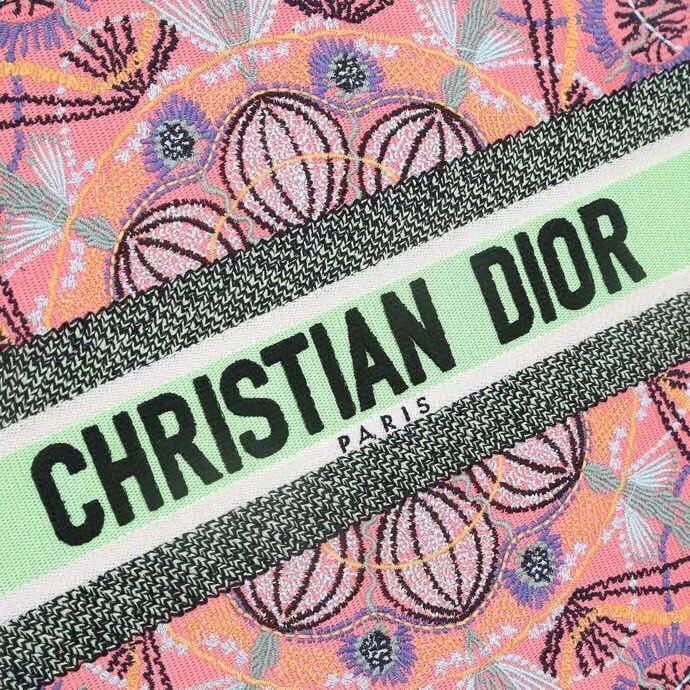 DIOR BOOK TOTE Multicolor Tie & Dior Embroidery M1286