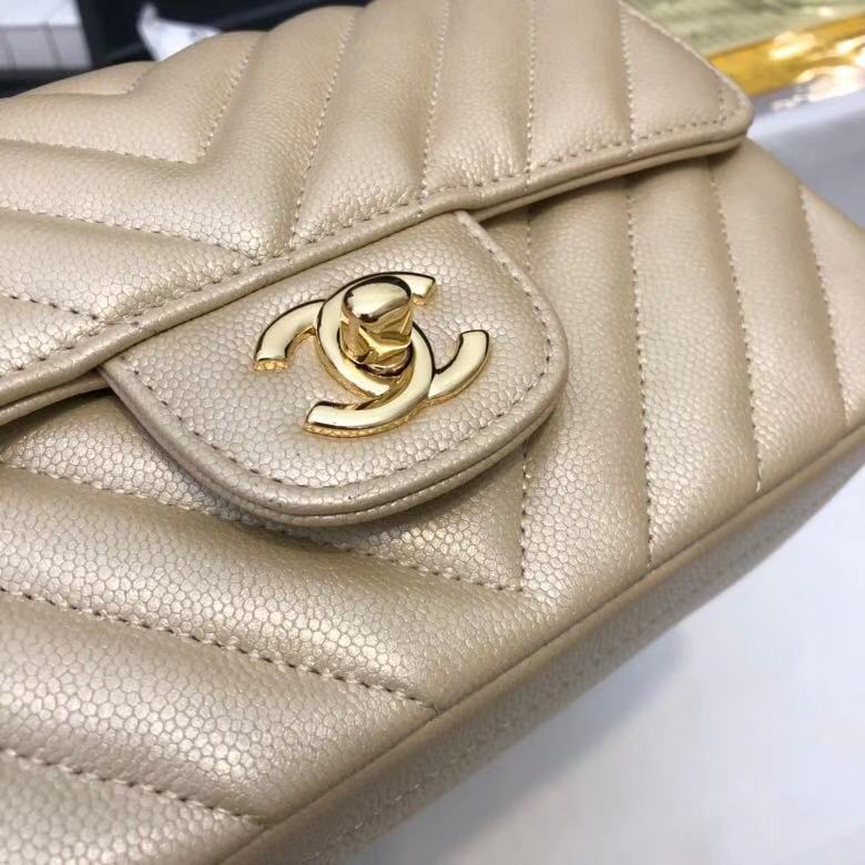 Chanel 2.55 Series Flap Bag Leather A1116CF gold