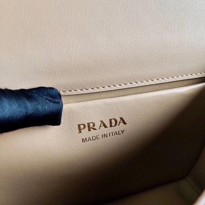 Prada Saffiano leather Prada Symbole bag 1BD270 Biscuits