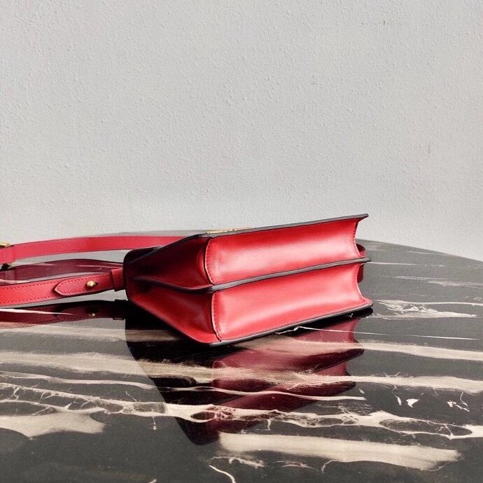 Prada Saffiano leather Prada Symbole bag 1BD270 red
