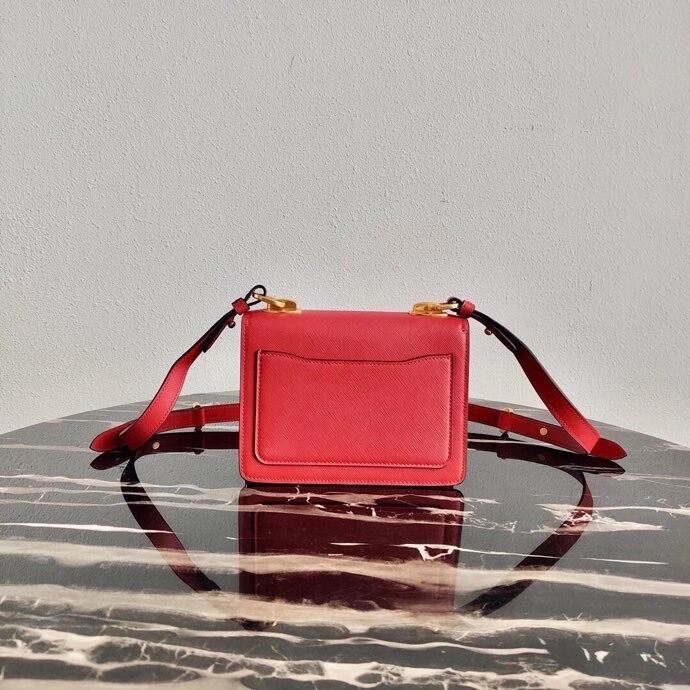 Prada Saffiano leather Prada Symbole bag 1BD270 red