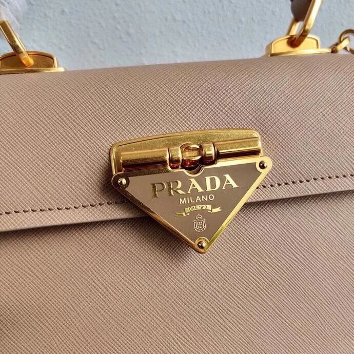 Prada Saffiano leather Prada Symbole bag 1BN021 Biscuits