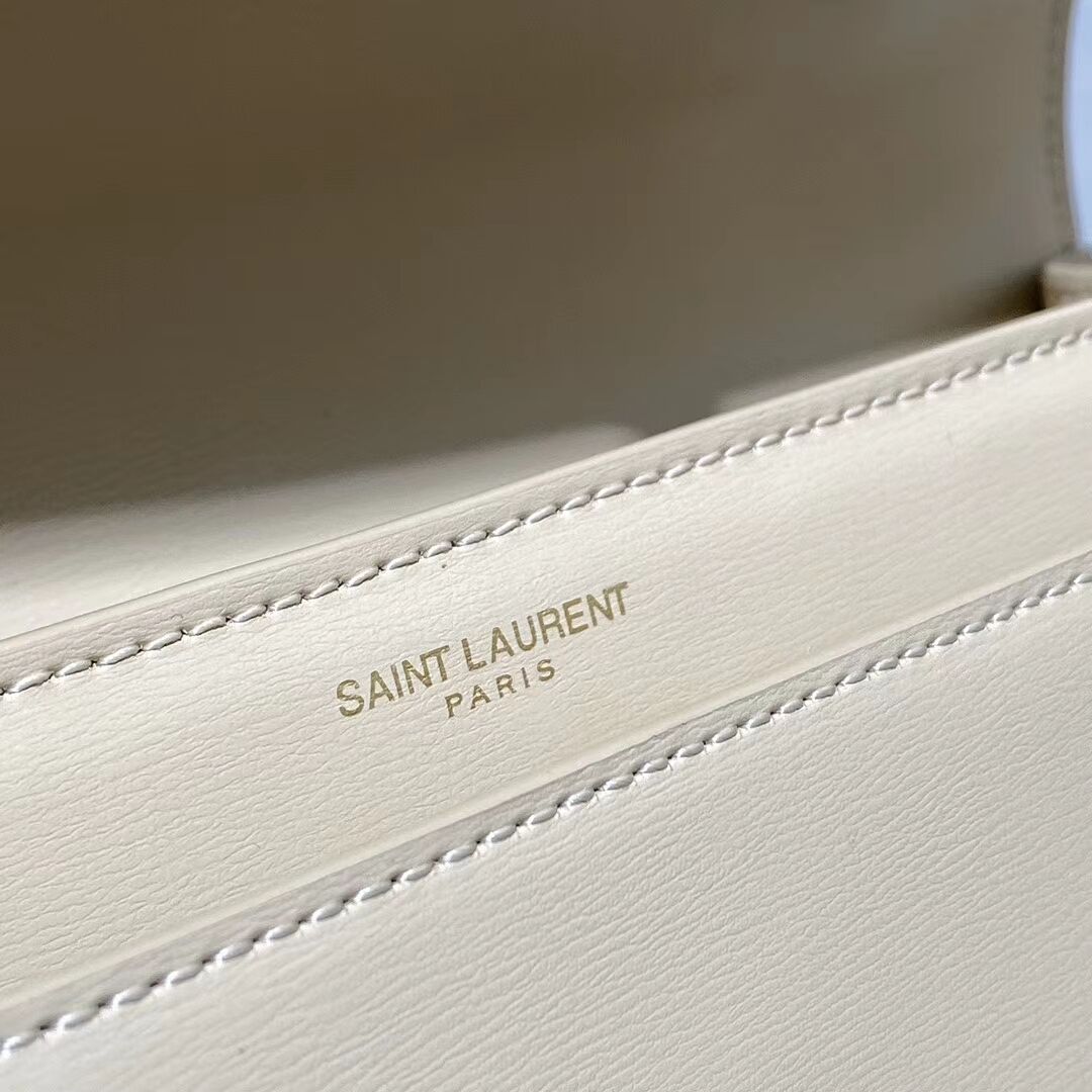 Yves Saint Laurent Calfskin Leather Tote Bag Y634723 Beige