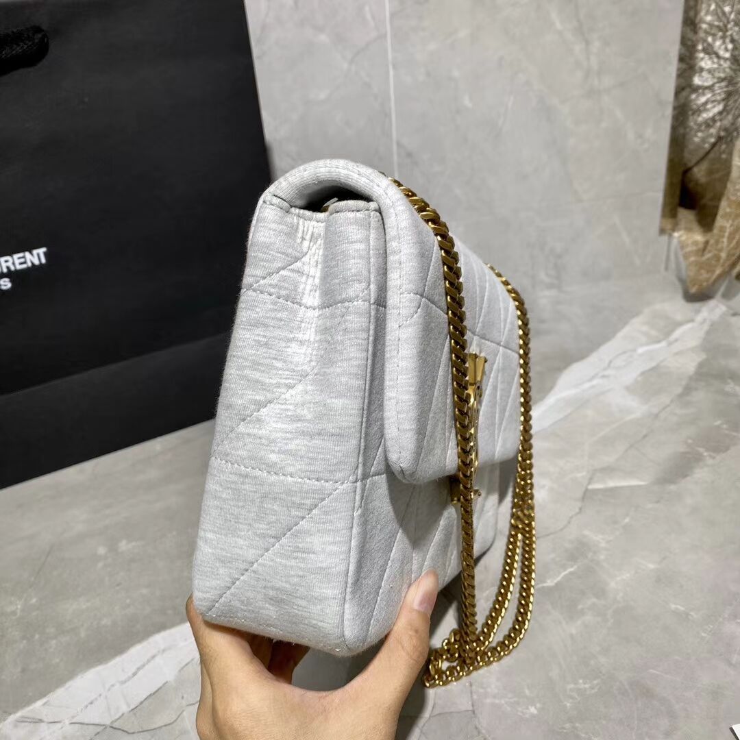 Yves Saint Laurent IN CANVAS AND LEATHER Y434820  grey