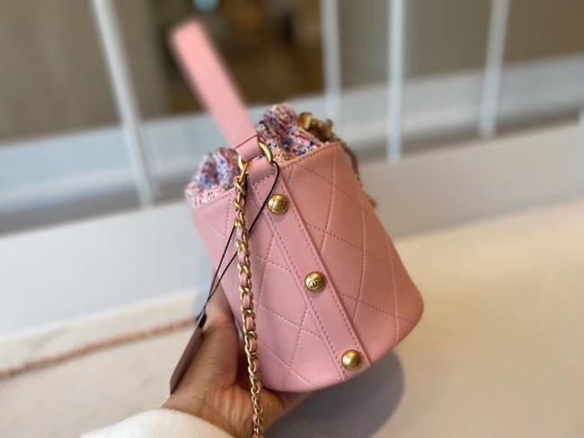 Chanel Drawstring Sheepskin bag AS1478 pink