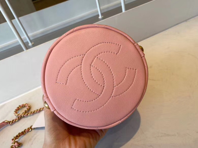 Chanel Drawstring Sheepskin bag AS1478 pink